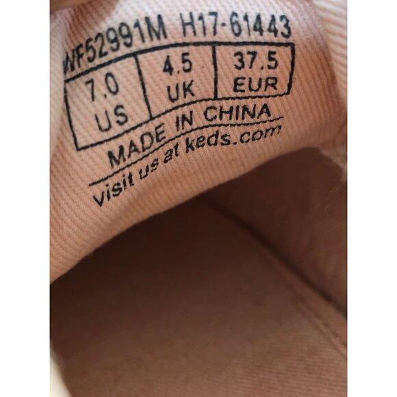 Keds For Kate Spade New York Glitter Rose Gold Lace-Up‎ Sneaker Size 7 - Picture 10 of 12